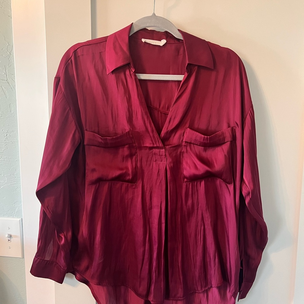 Lush Red Blouse Vibrant and Stylish Top